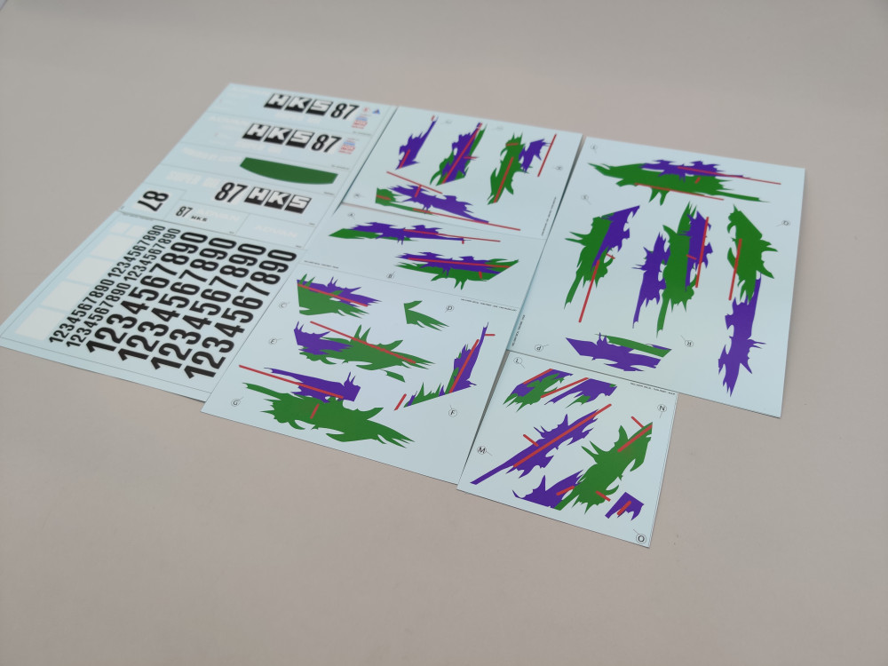 Nissan Skyline R32 GT-R HKS Livery Decal Set - Tk Diecast
