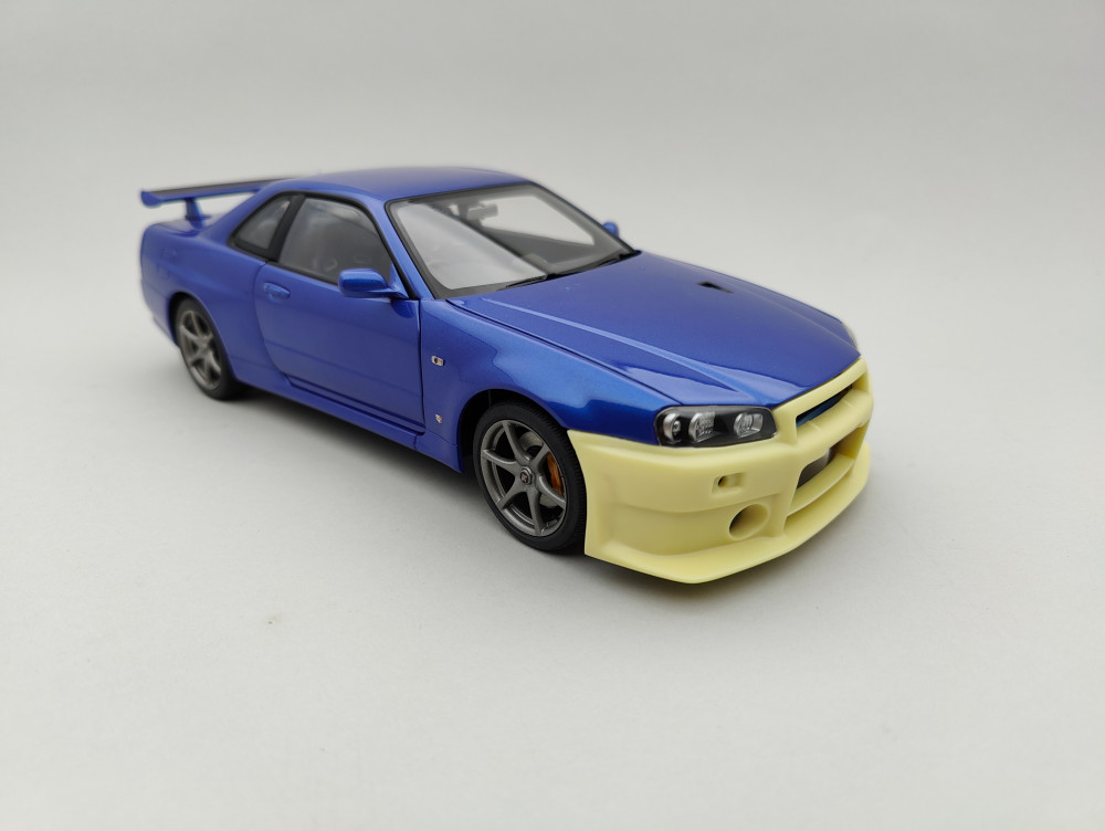 ザ・フロント　トミー・ファンダーバーグ Nissan R34 GT-R Skyline Super Taikyu Front Bumper - Tk Diecast