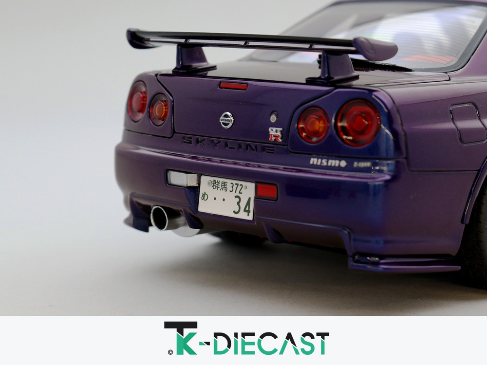 Nissan Skyline GT-R R34 Z-tune Midnight Purple Custom - Tk Diecast