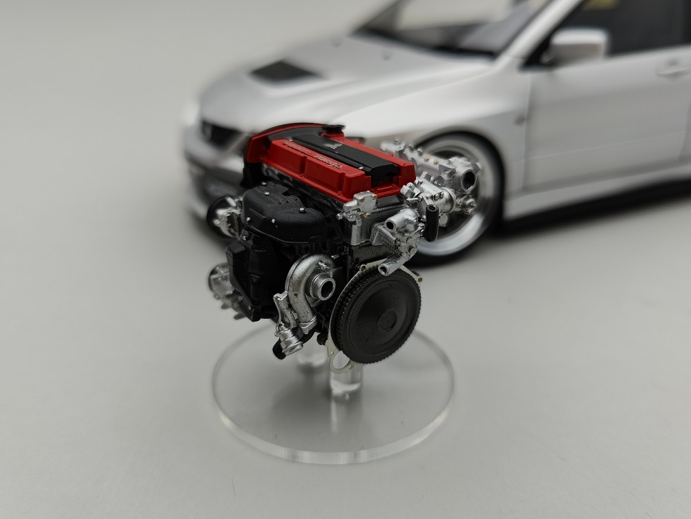 1/18 Ignition IG2769 Mitsubishi Lancer EVO 9 Engine 4g63 Red