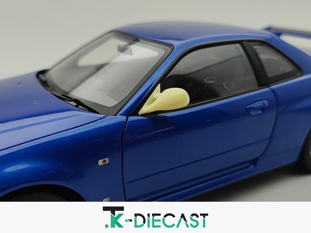 Mirror Type 057 Nissan Skyline R34 GT-R Mines - Tk Diecast