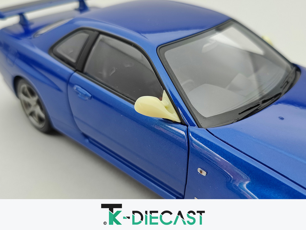 Mirror Type 057 Nissan Skyline R34 GT-R Mines - Tk Diecast