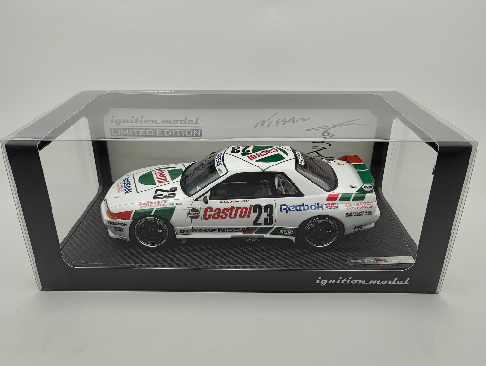 1/18 Ignition IG2777 Nissan Skyline GT-R Castrol #23 1990 Macau