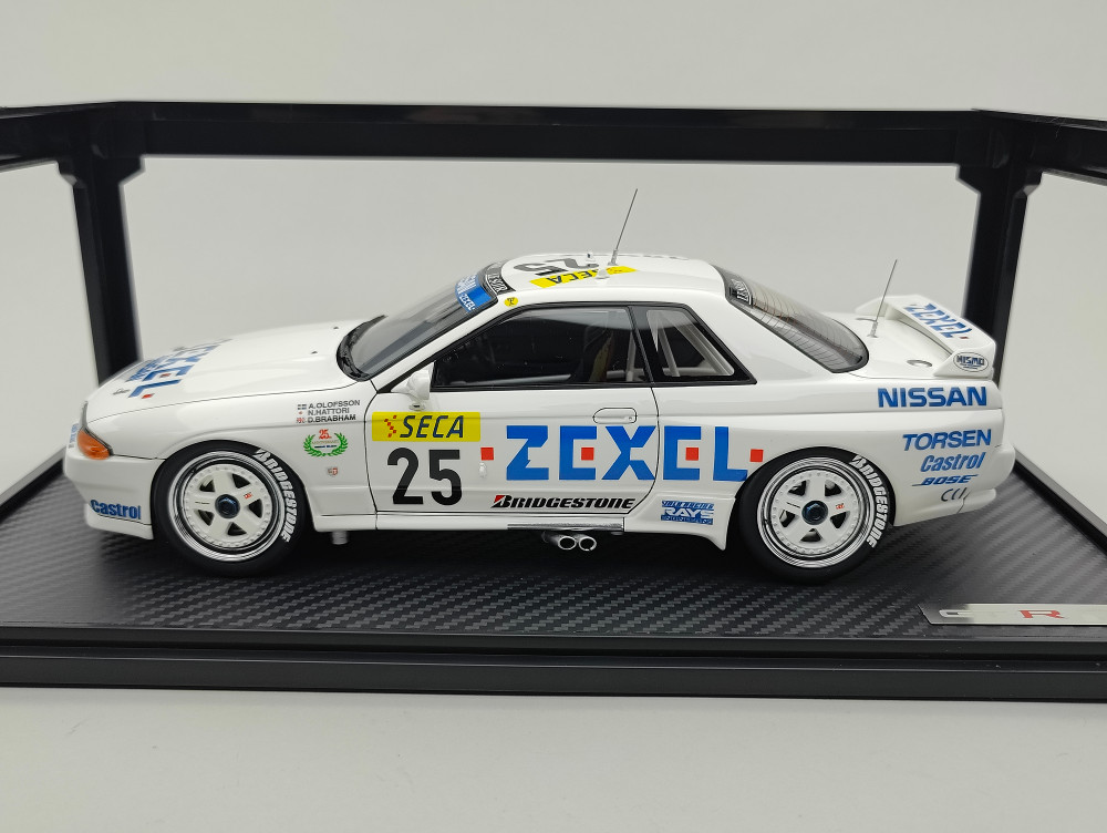 1/18 Ignition IG2113 Nissan Skyline GT-R ZEXEL SPA 1991 #25 - Tk