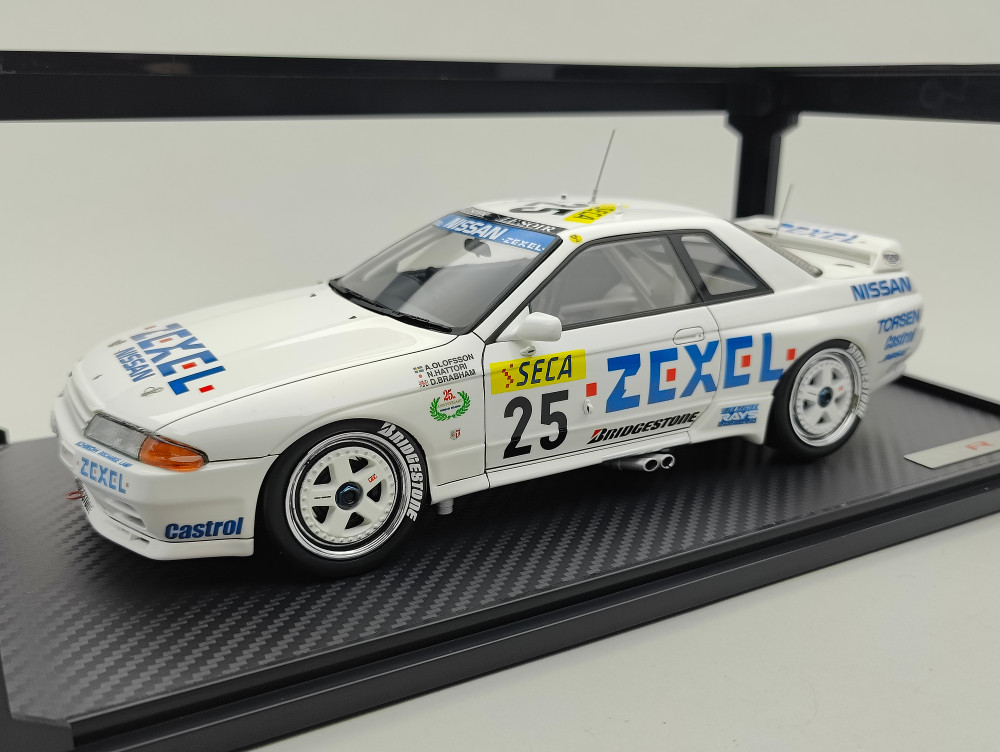 1/18 Ignition IG2113 Nissan Skyline GT-R ZEXEL SPA 1991 #25 - Tk