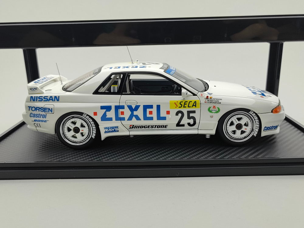 1/18 Ignition IG2113 Nissan Skyline GT-R ZEXEL SPA 1991 #25 - Tk