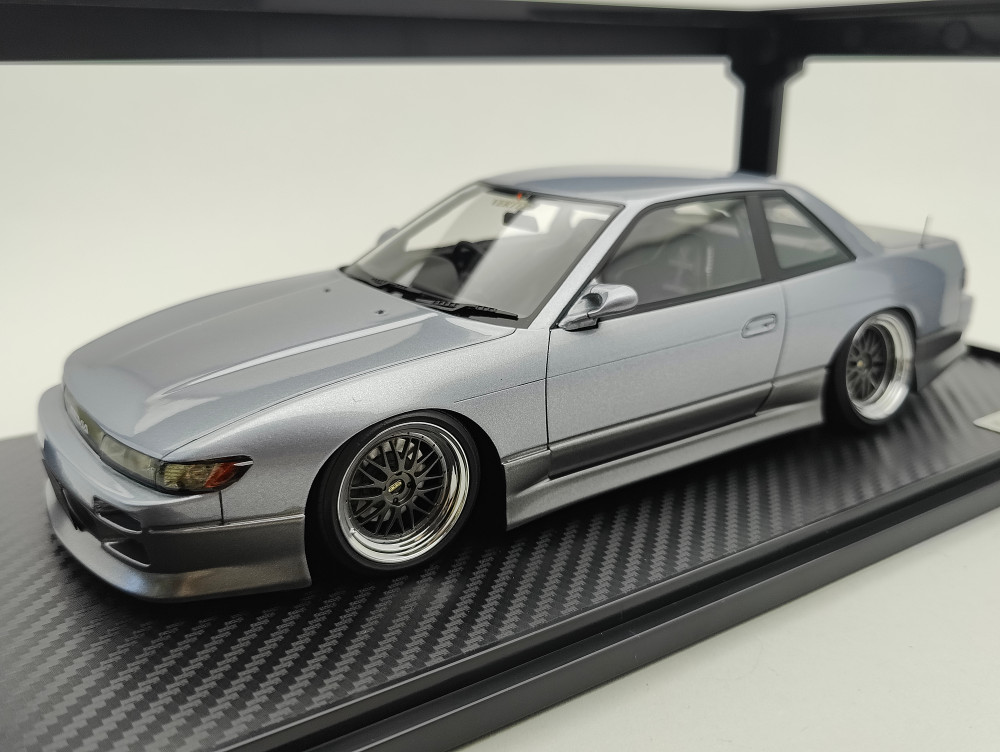 1/18 ignition IG3590 Nissan SIlvia S13 Vertex Two Tone SIlver Grey