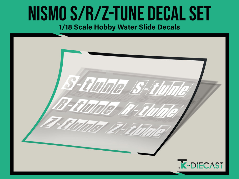 Nismo S-Tune R-Tune Z-Tune Decal Set