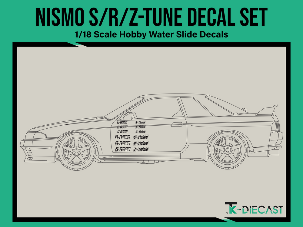 Nismo S-Tune R-Tune Z-Tune Decal Set