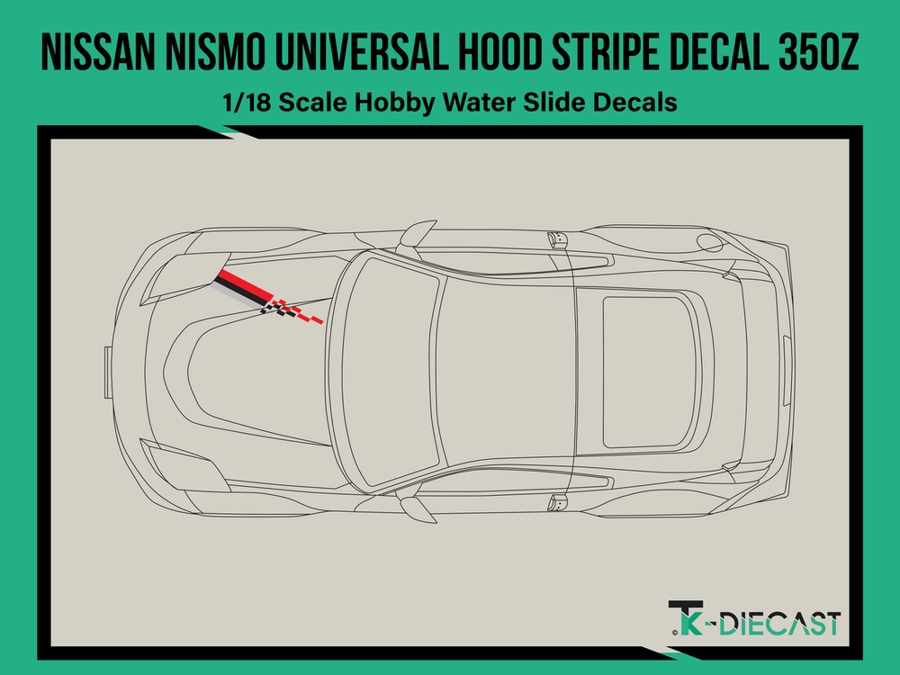 Nissan Nismo Universal Hood Stripe Decal