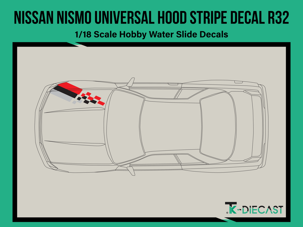 Nissan Nismo Universal Hood Stripe Decal