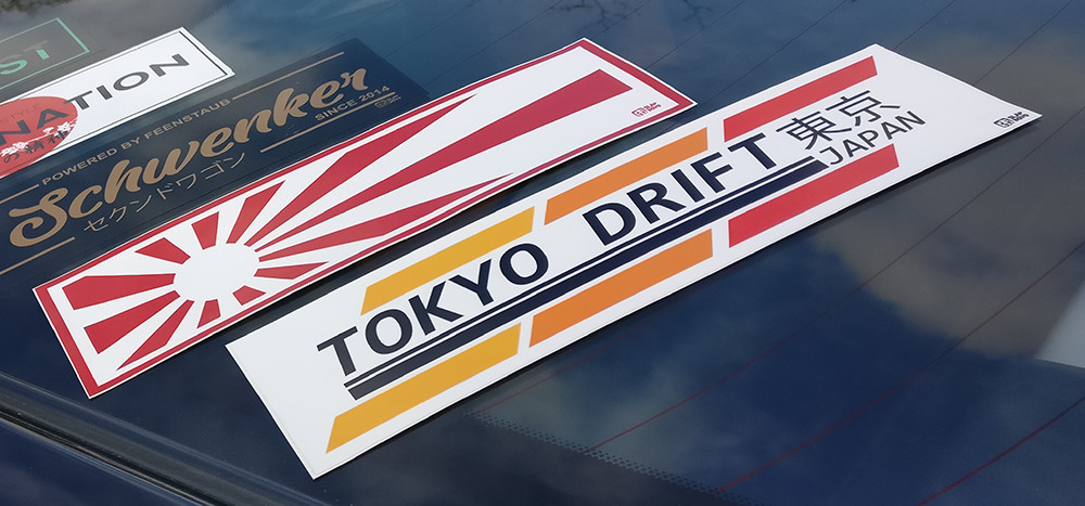 Tokyo Drift Vinyl Slap Sticker - Tk Diecast
