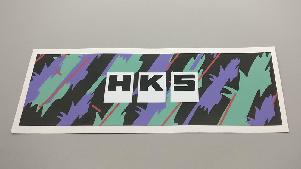 HKS Vinyl Slap Sticker - Tk Diecast