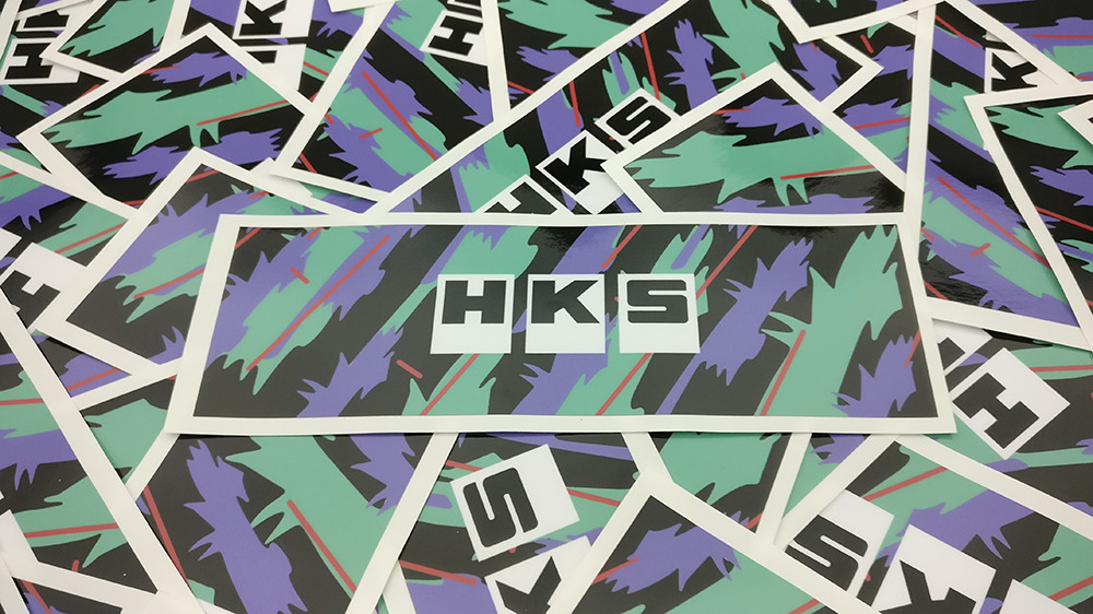HKS Vinyl Slap Sticker - Tk Diecast