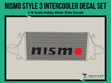 Nismo Style 3 Decal Set (Intercooler)