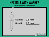 Detailing Bolt - Ø0,90mm Hex Bolt With Washer