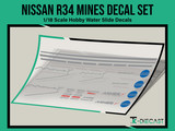 Nissan R34 Mines Decal Set