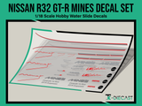Nissan R32 GT-R Mines Decal Set 