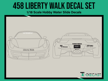 458 Liberty Walk Decal Set