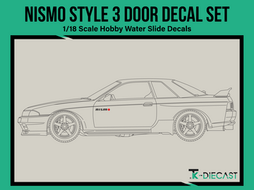 Nismo Style 3 Decal Set (Door)