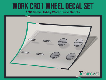 Work CR01 Wheel Decal Set