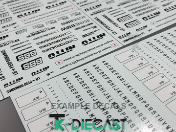 A6 Custom Decal Sheet Thin-Ink Print