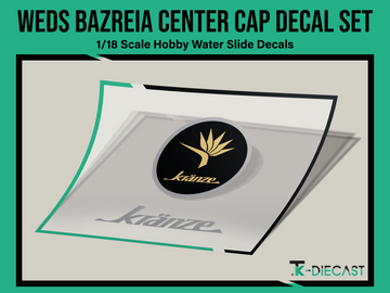 Weds Kranze Bazreia Center Cap Decal Set