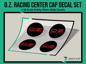 O.Z. Racing Center Cap Decal Set