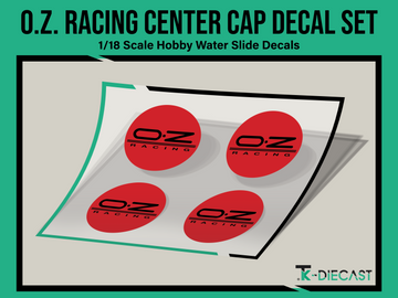 O.Z. Racing Center Cap Decal Set