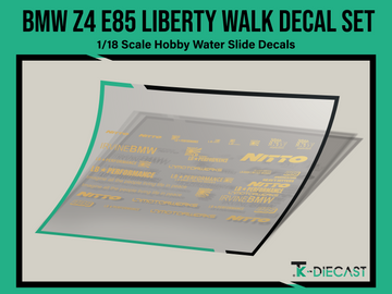 BMW Z4 E85 Liberty Walk Decal Set