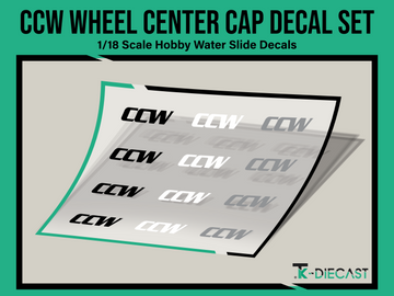 CCW Wheel Center Cap Decal Set