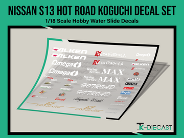 Nissan S13 Hot Road Koguchi Decal Set