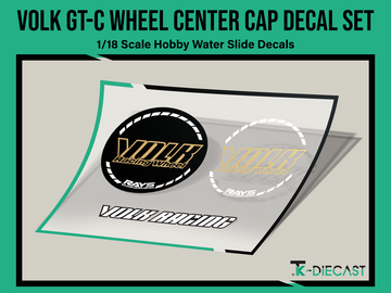 Volk GT-C Wheel Center Cap Decal Set