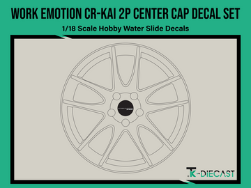 Work Emotion CR-Kai 2P Center Cap Decal Set