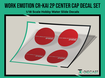 Work Emotion CR-Kai 2P Center Cap Decal Set