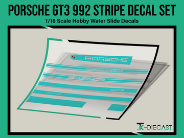 Porsche GT3 992 Stripe Decal Set