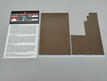 1/20 Plain Weave Carbon Fiber Decal Sheet - Scale Motorsport #1220