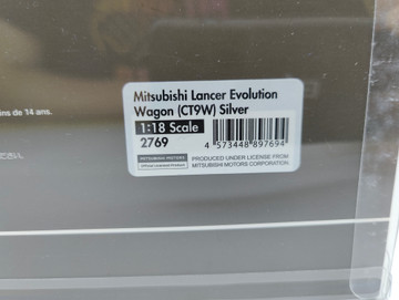 1/18 Ignition IG2769 Mitsubishi Lancer EVO 9 Engine 4g63 Red