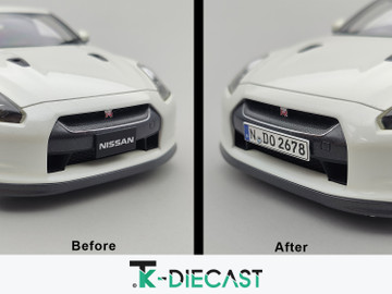 German License Plate Pre-Made Decal Set PE Metal