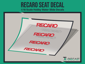 Recaro Seat Decal Set