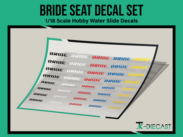 Bride Seat Decal Set