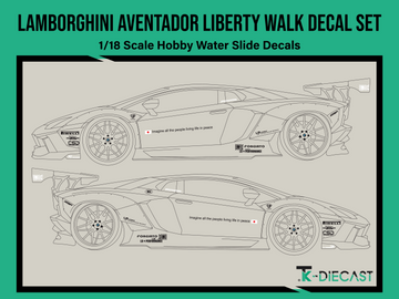 Lamborghini Aventador Liberty Walk Decal Set