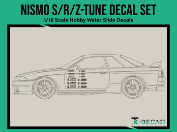 Nismo S-Tune R-Tune Z-Tune Decal Set