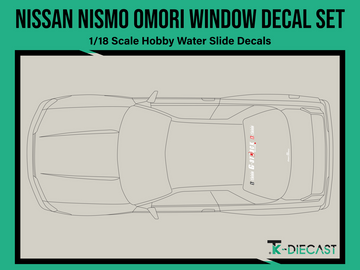 Nissan Nismo Omori Factory Rear Window Decal Set