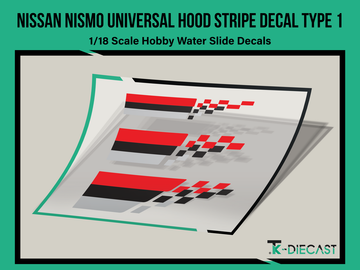 Nissan Nismo Universal Hood Stripe Decal