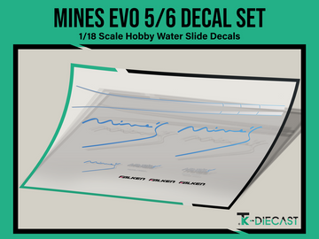 Mitsubishi Lancer Evolution Evo V / VI / 5 / 6 Mines Decal Set