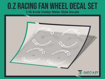 O.Z Racing DTM / Rally Fan Wheel Decal Set