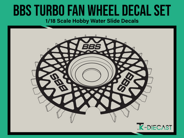 BBS Turbo Fan Wheel Decal Set