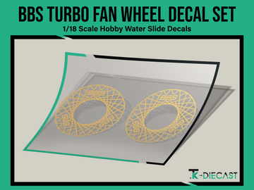 BBS Turbo Fan Wheel Decal Set