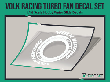 Volk Racing Turbo Fan Decal Set